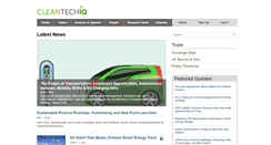 Desktop Screenshot of cleantechiq.com