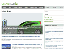Tablet Screenshot of cleantechiq.com